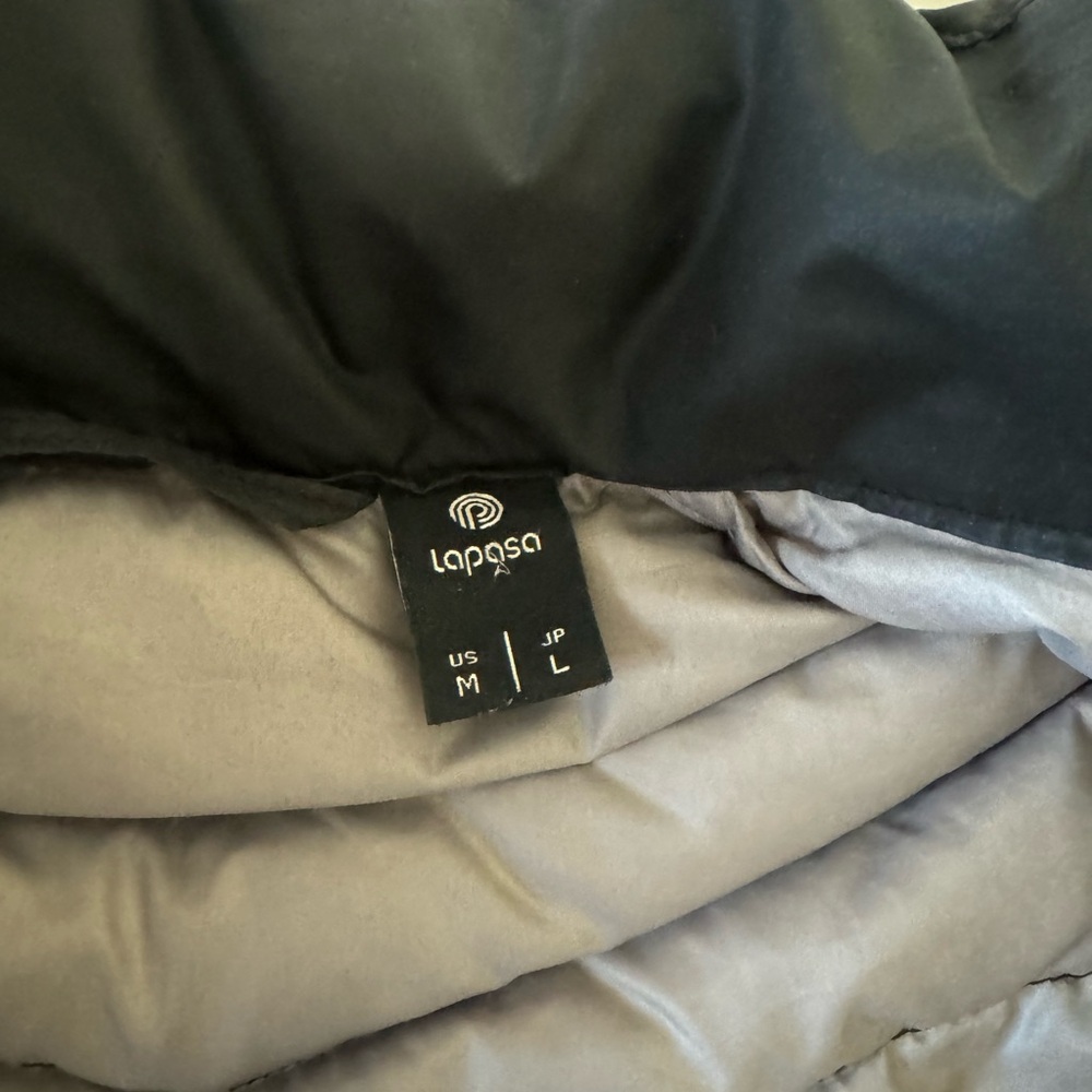 Lapasa Black Packable Down Fill Puffer Jacket Full Zip Womens Size M - Picture 4 of 5